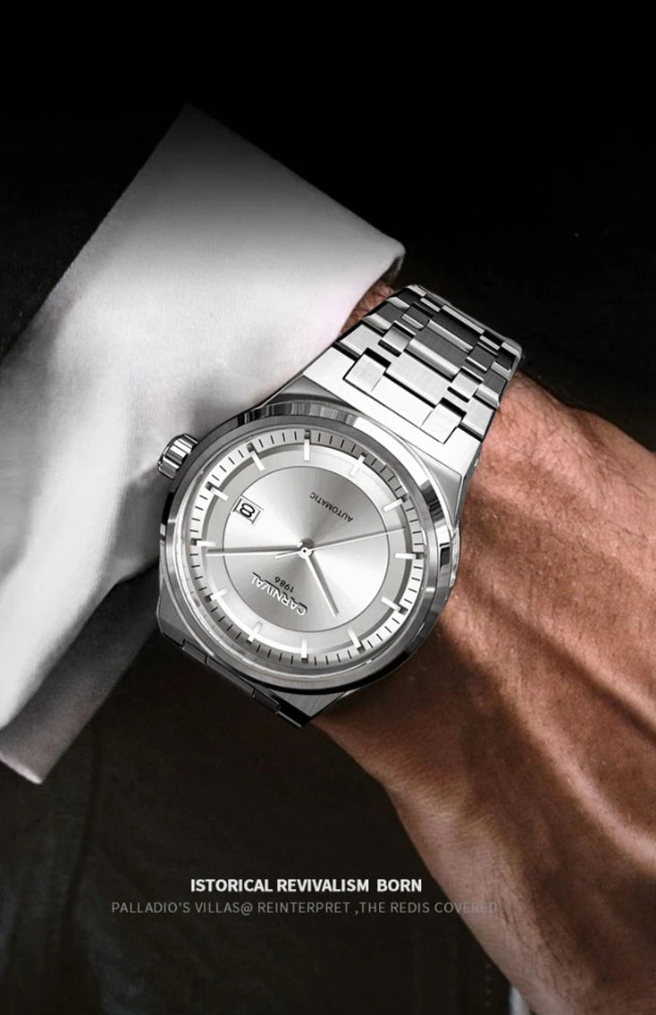 CARNIVAL 2024 Automatic – Luxury Steel Business Watch · 50M Waterproof