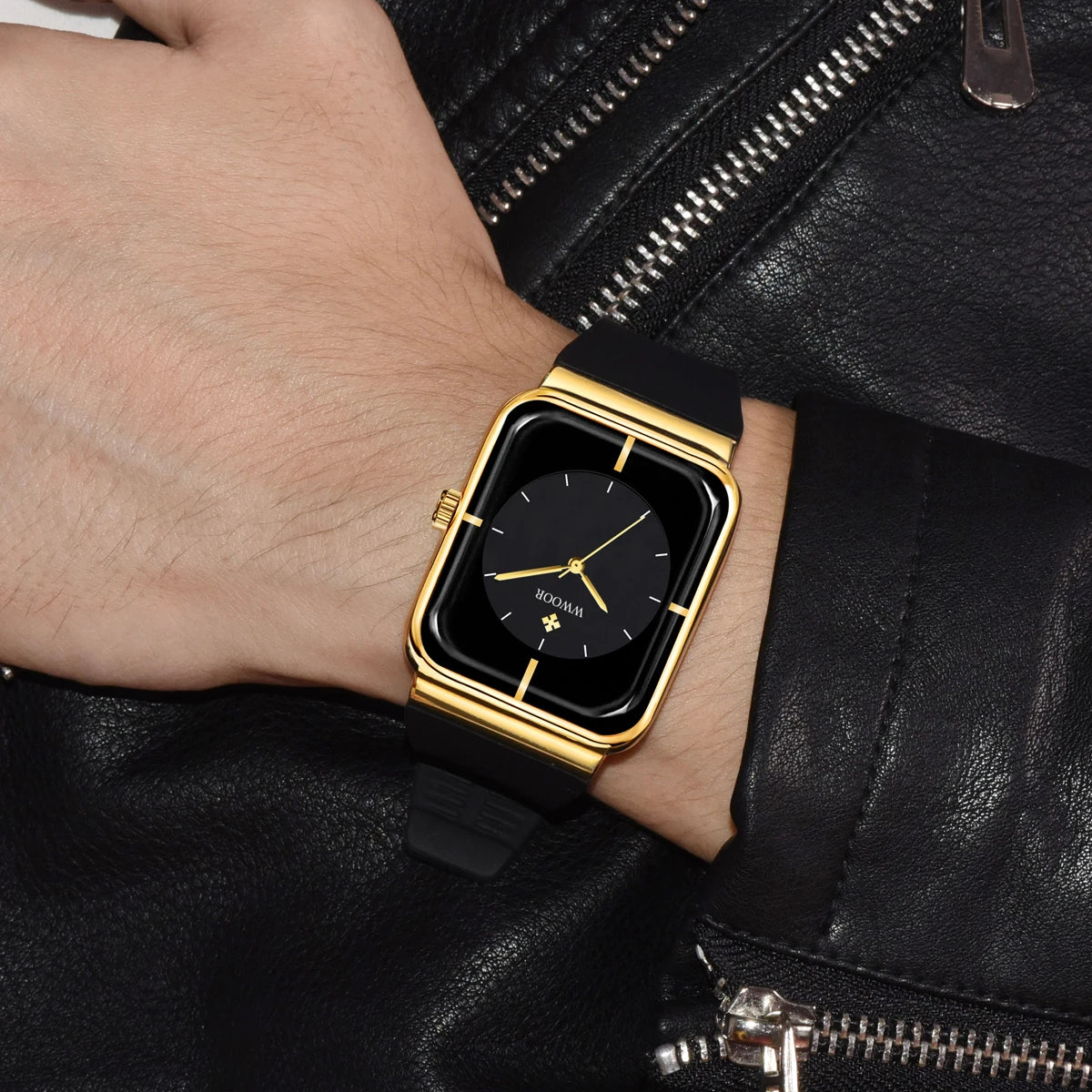 Reloj Black & Gold Minimalista - Edición Premium WWOOR