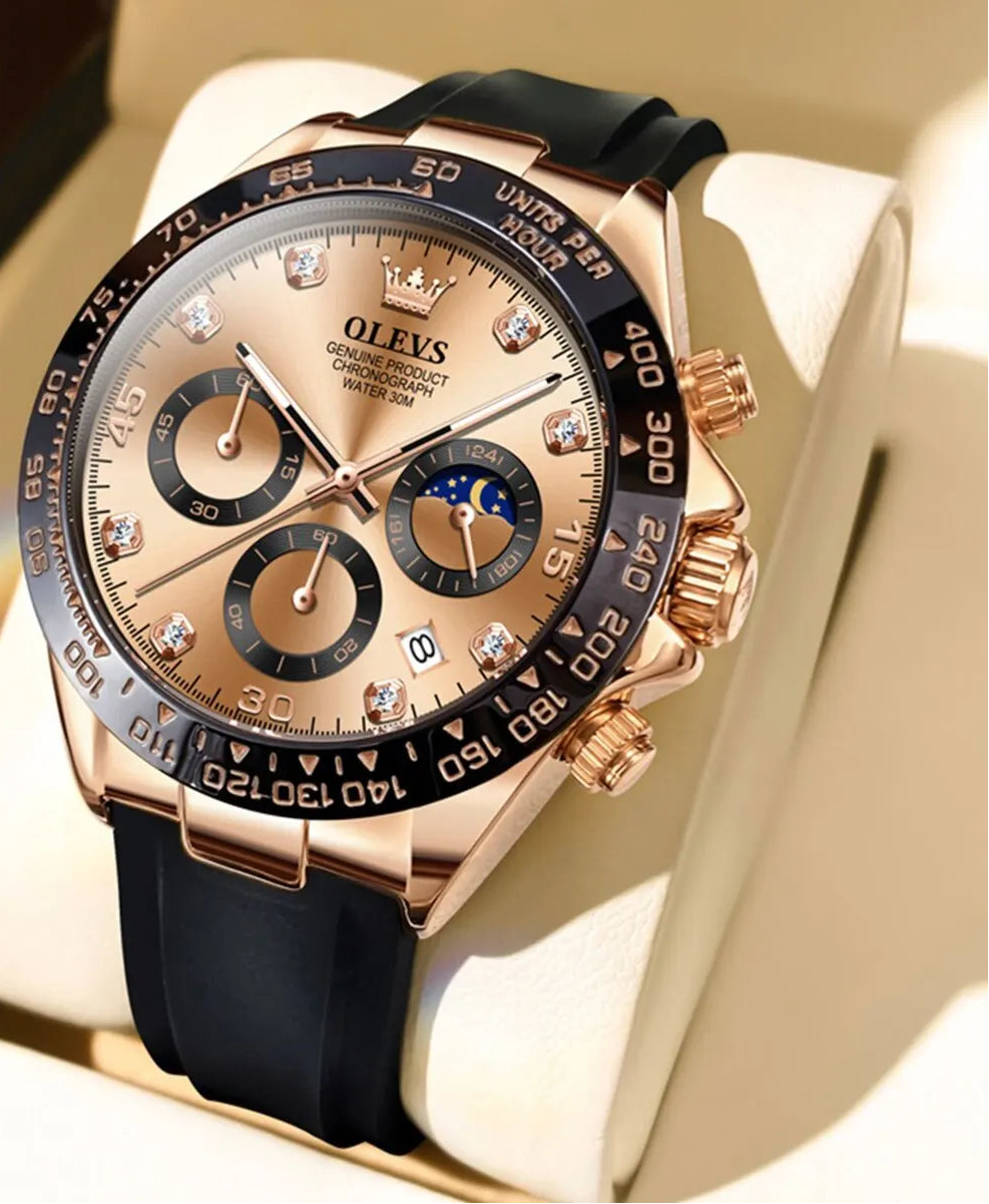 OLEVS ChronoMaster Gold - edición premium con cronógrafo