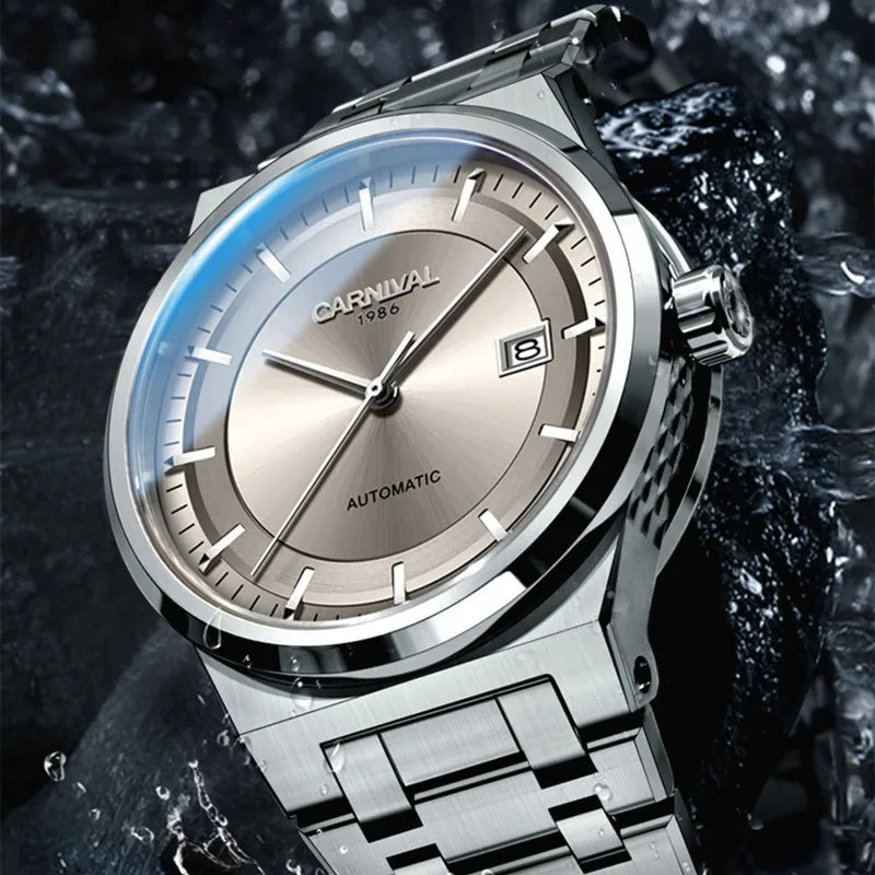 CARNIVAL 2024 Automatic – Luxury Steel Business Watch · 50M Waterproof