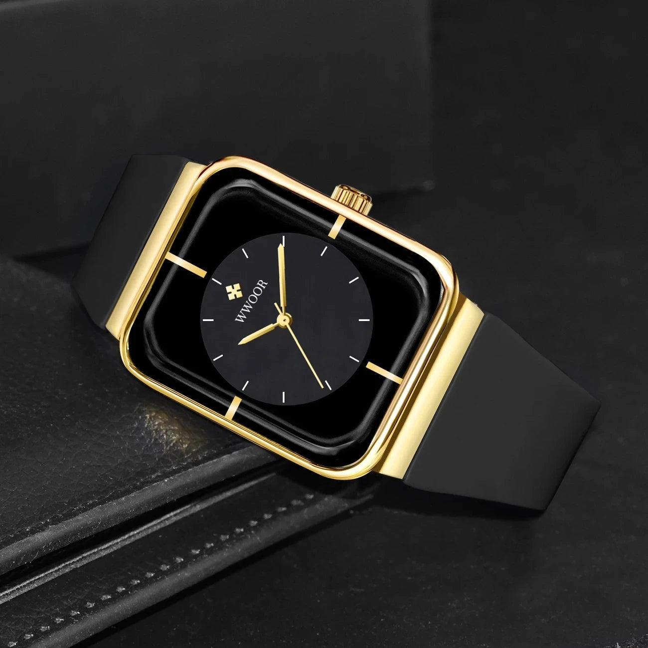 Reloj Black & Gold Minimalista - Edición Premium WWOOR
