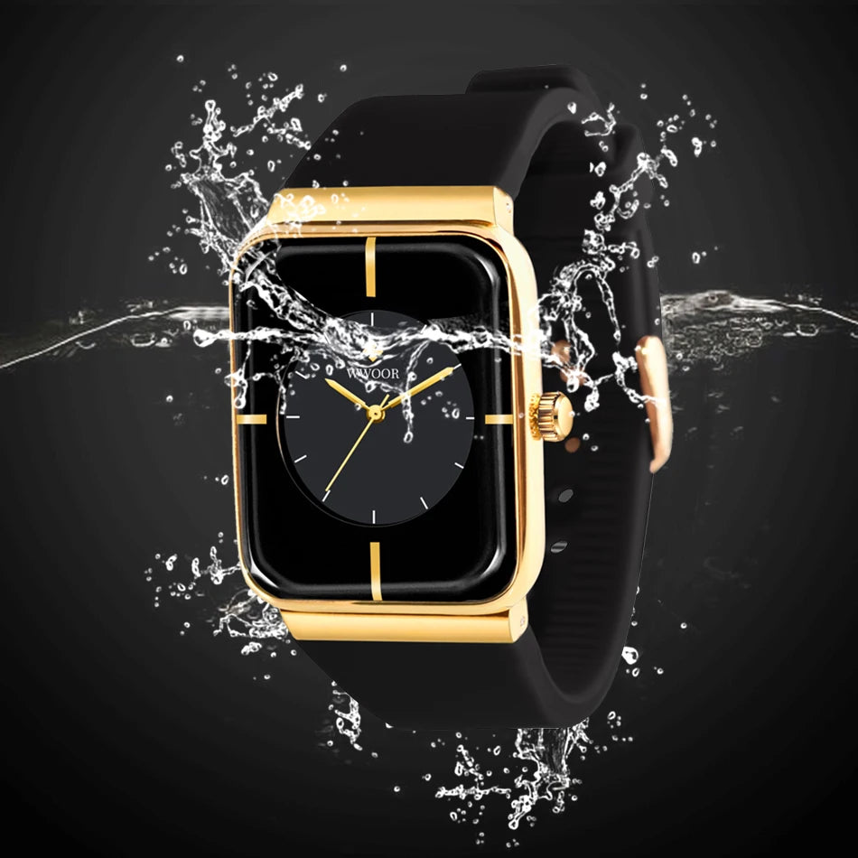 Reloj Black & Gold Minimalista - Edición Premium WWOOR
